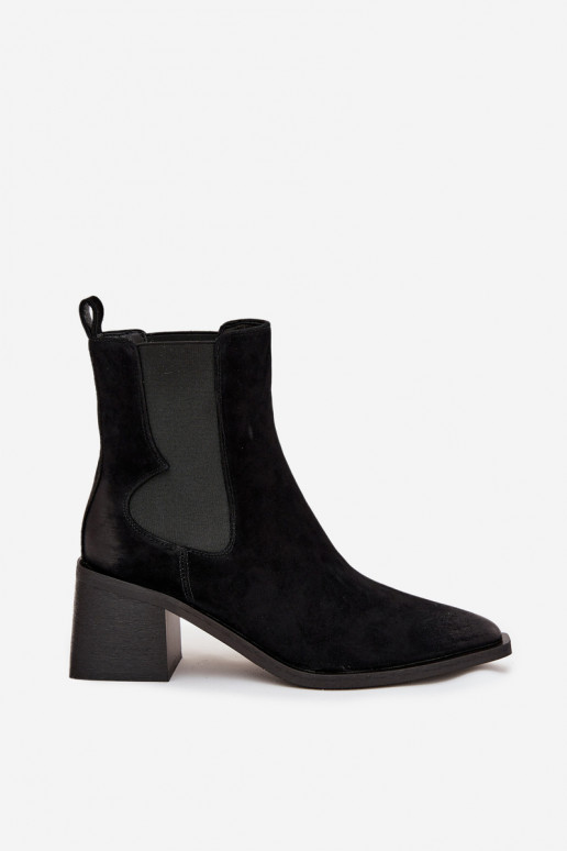Peau en daim Bottes avec chauffage à l intérieur Artiker 57C0049 couleur noire