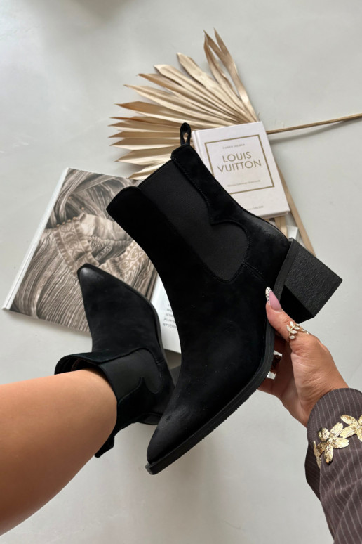 Peau en daim Bottes avec chauffage à l intérieur Artiker 57C0049 couleur noire