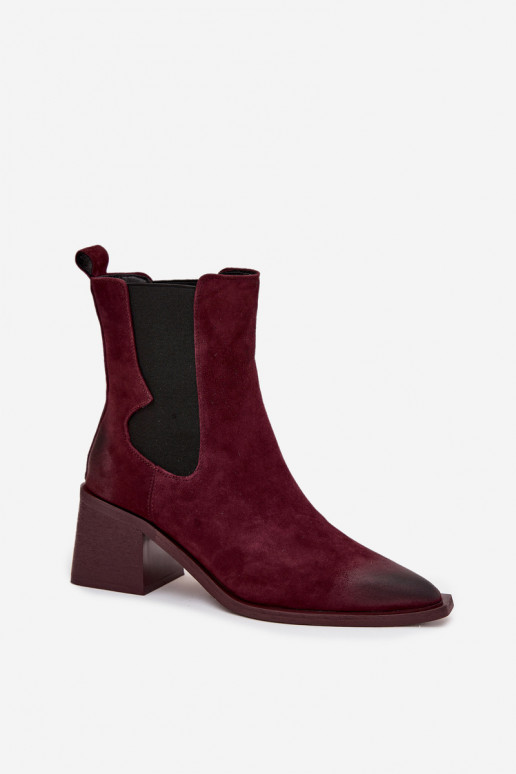 Peau en daim Bottes avec chauffage à l intérieur Artiker 57C0048 Bourgogne Peau en daim Bottes avec chauffage à l intérieur Artiker 57C0048 Bourgogne