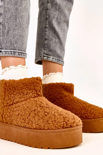 Bottes en neige brunes avec...