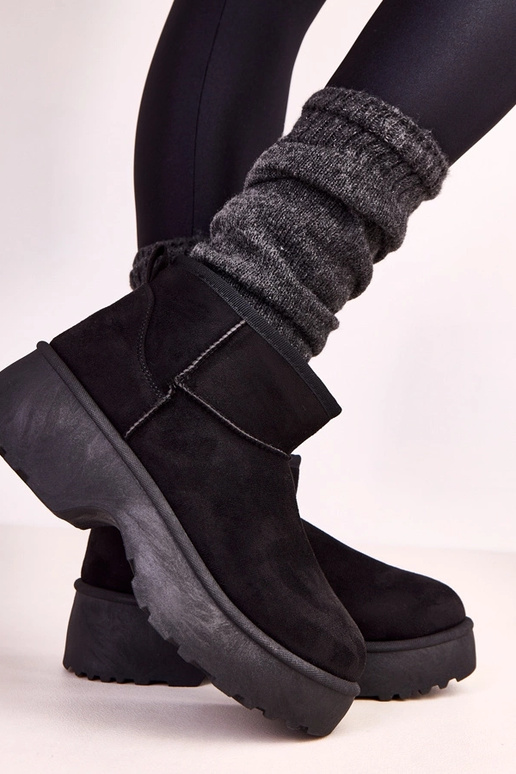 Bottes basses noires imperméables en...