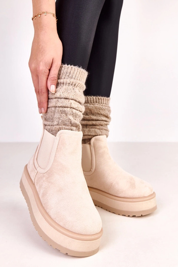 Bottes neige couleur sable... 2