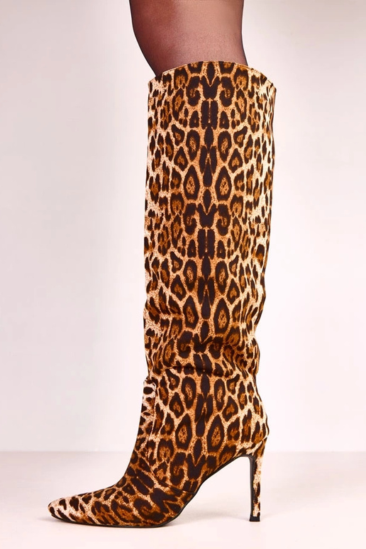 Bottes montantes pour femmes à motif... Bottes montantes pour femmes à motif...