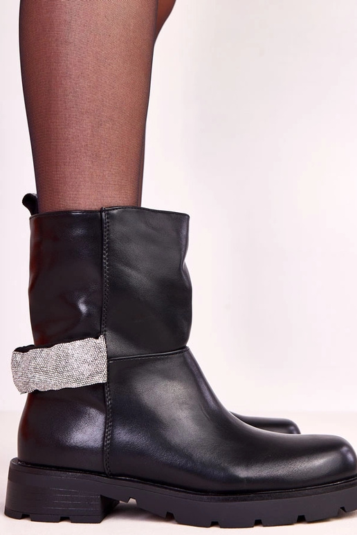 Bottines noires pour femmes avec... Bottines noires pour femmes avec...