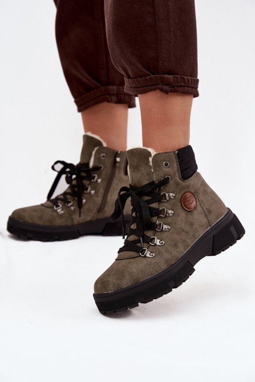 réchauffer chaussures Féminin avec une plateforme couleur kaki Zaraine réchauffer chaussures Féminin avec une plateforme couleur kaki Zaraine