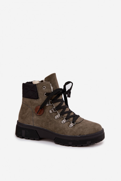 réchauffer chaussures Féminin avec une plateforme couleur kaki Zaraine réchauffer chaussures Féminin avec une plateforme couleur kaki Zaraine