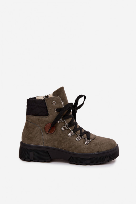 réchauffer chaussures Féminin avec une plateforme couleur kaki Zaraine réchauffer chaussures Féminin avec une plateforme couleur kaki Zaraine