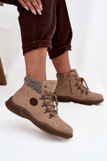 sich Zuarm laufen Stiefel Schuhe Feminin Beige Zenaya