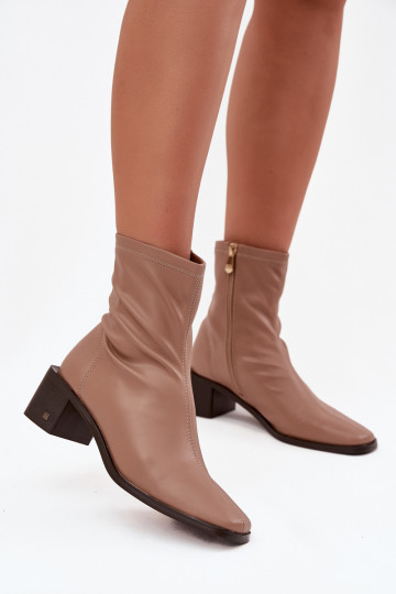 Feminin Stiefel mit Absätzen Vinceza 23-10791 Beige 2