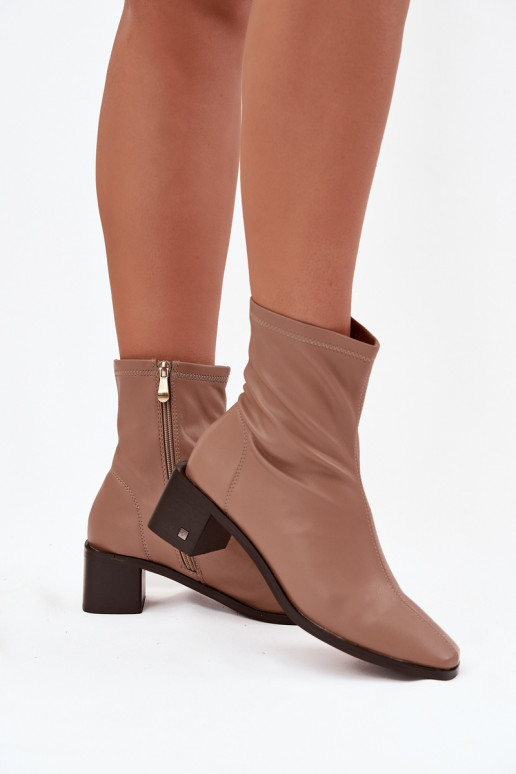 Dames Laarzen met hakken Vinceza 23-10791 beige Dames Laarzen met hakken Vinceza 23-10791 beige