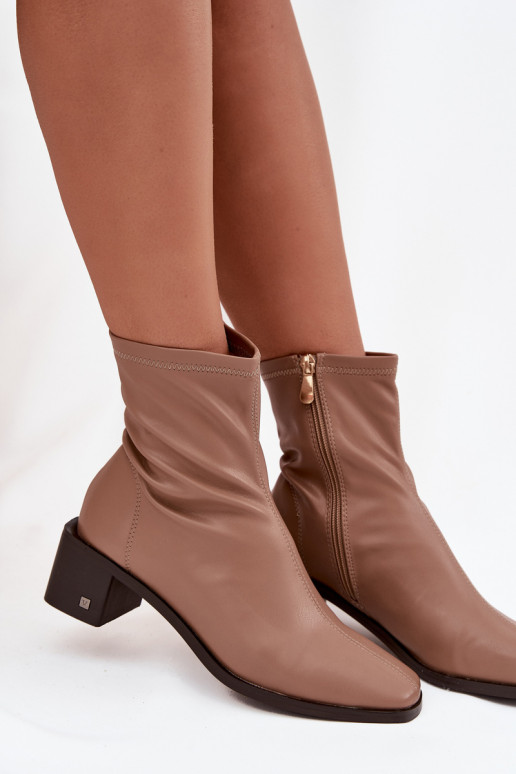 Dames Laarzen met hakken Vinceza 23-10791 beige Dames Laarzen met hakken Vinceza 23-10791 beige