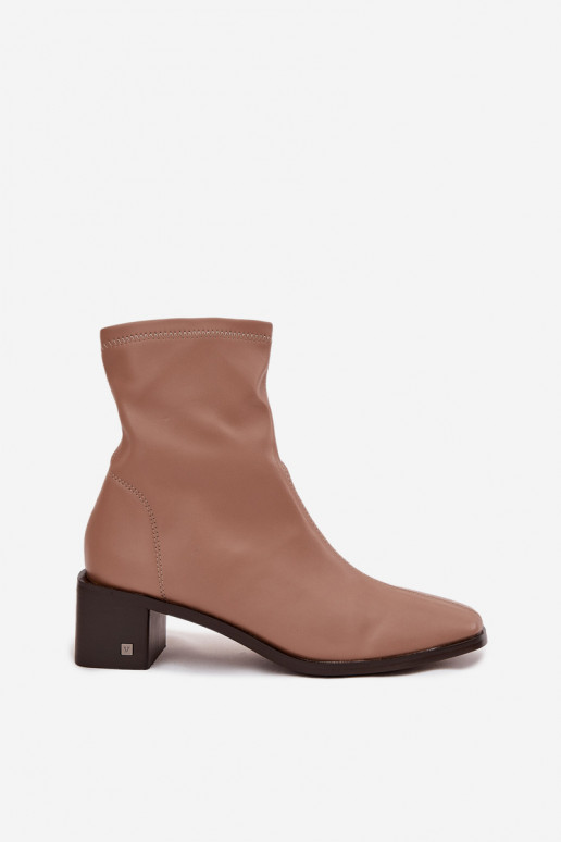 Dames Laarzen met hakken Vinceza 23-10791 beige Dames Laarzen met hakken Vinceza 23-10791 beige