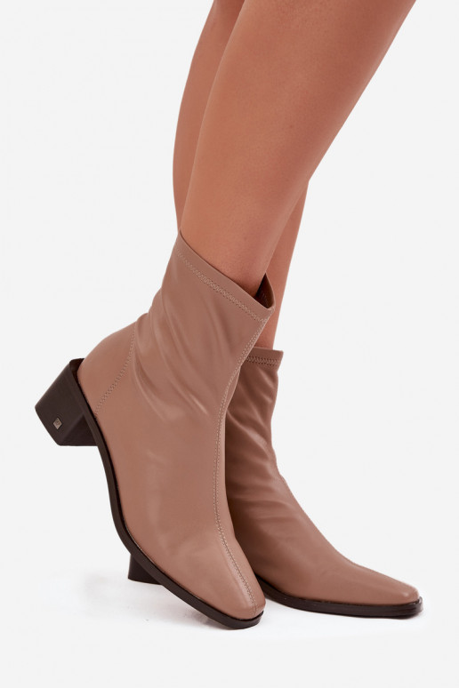 Dames Laarzen met hakken Vinceza 23-10791 beige Dames Laarzen met hakken Vinceza 23-10791 beige