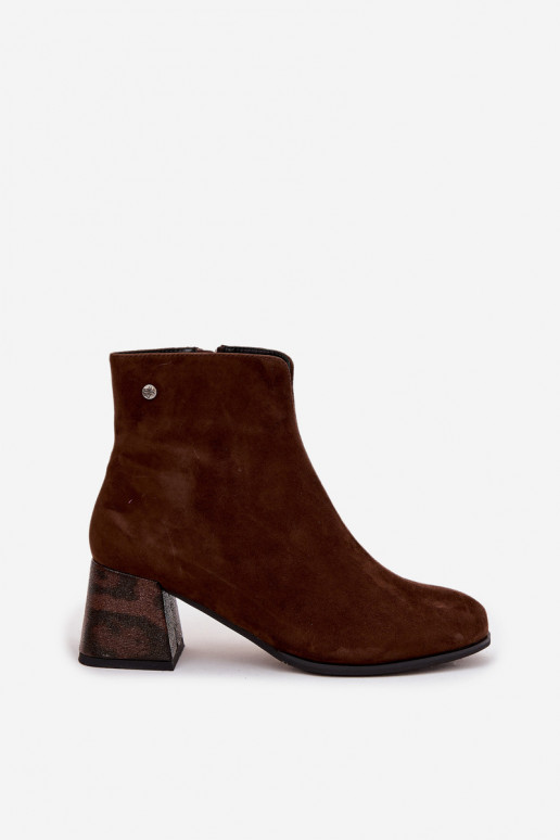 Haut aus INildleder Damenstiefel Es mussciejka K7202-02 CzekoladoZue Haut aus INildleder Damenstiefel Es mussciejka K7202-02 CzekoladoZue