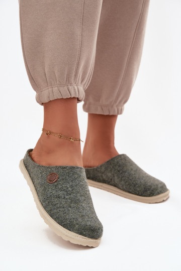 Pantoufles d'intérieur pour femmes Inblu CS000047 couleur verte 2