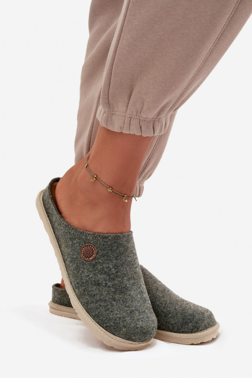 Schuhe hausgemacht Hausschuhe Feminin Inblu CS000047 grüne Farbe Schuhe hausgemacht Hausschuhe Feminin Inblu CS000047 grüne Farbe