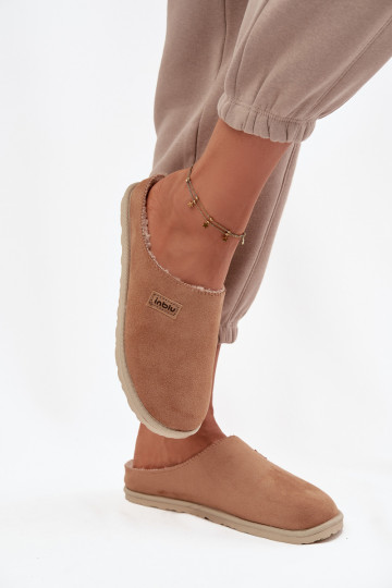 Pantoufles d'intérieur pour femmes Inblu CS000045 couleur marron