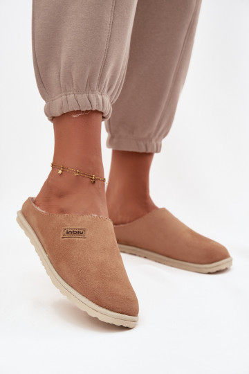 Dames huis slippers Inblu CS000045 bruine kleur 2