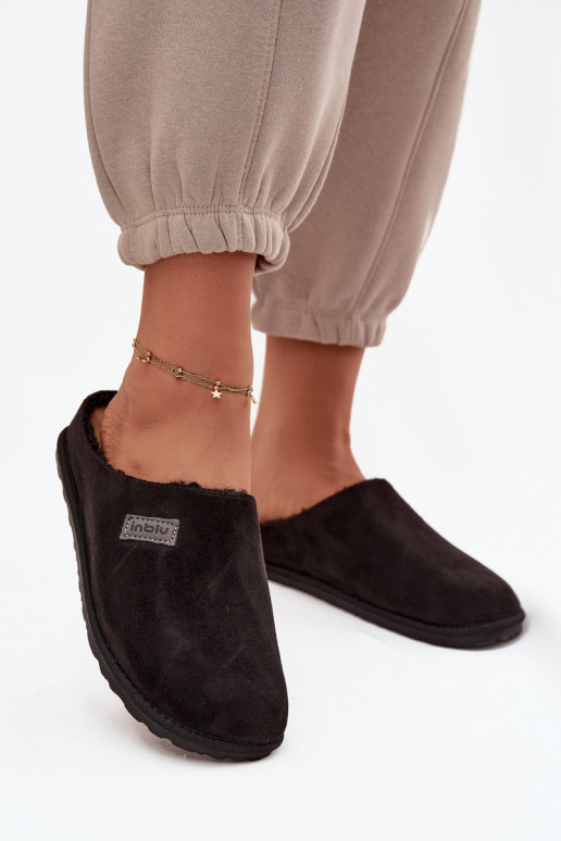 Chaussons Féminin chaussures fait maison Inblu CS000045 couleur noire Chaussons Féminin chaussures fait maison Inblu CS000045 couleur noire