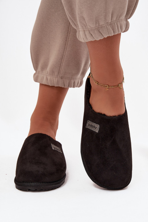 Chaussons Féminin chaussures fait maison Inblu CS000045 couleur noire Chaussons Féminin chaussures fait maison Inblu CS000045 couleur noire