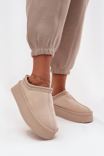 Bottes de neige FémininHaftem couleur ivoire Pristina 2