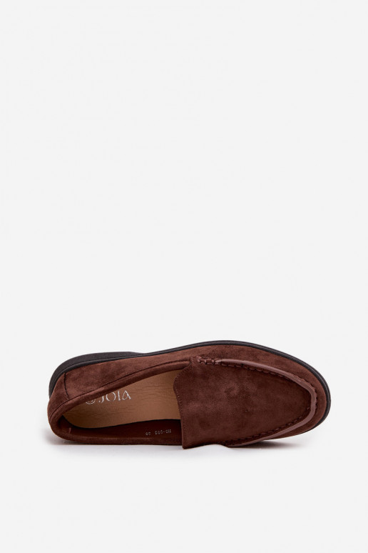 dames mocassinsvan eco-suèdeu CzekoladoIne Tynara dames mocassinsvan eco-suèdeu CzekoladoIne Tynara