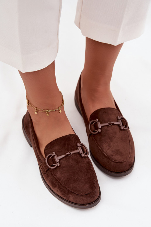dames mocassins Met sierlijk Detalem van eco-suèdeoIne CzekoladoIne Ambria dames mocassins Met sierlijk Detalem van eco-suèdeoIne CzekoladoIne Ambria