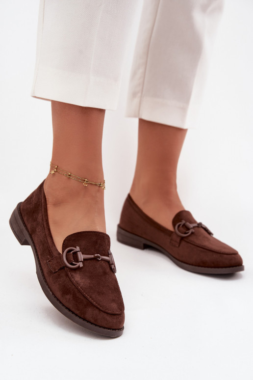 dames mocassins Met sierlijk Detalem van eco-suèdeoIne CzekoladoIne Ambria dames mocassins Met sierlijk Detalem van eco-suèdeoIne CzekoladoIne Ambria