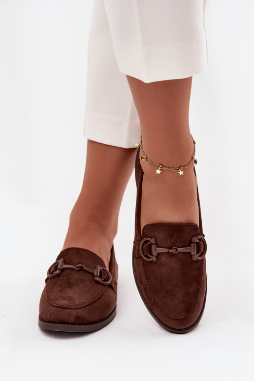 dames mocassins Met sierlijk Detalem van eco-suèdeoIne CzekoladoIne Ambria dames mocassins Met sierlijk Detalem van eco-suèdeoIne CzekoladoIne Ambria
