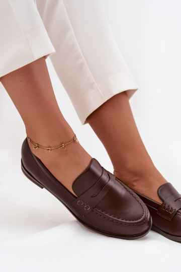 Mocassins Mocassins Dames van ecoleer CzekoladoIne Bessina