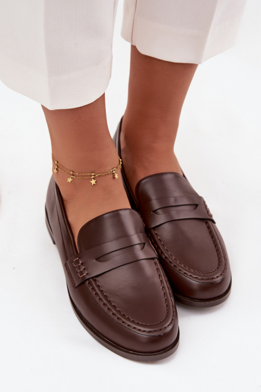 Mocassins Mocassins Féminin en cuir écologique CzekoladoÀe Bessina Mocassins Mocassins Féminin en cuir écologique CzekoladoÀe Bessina