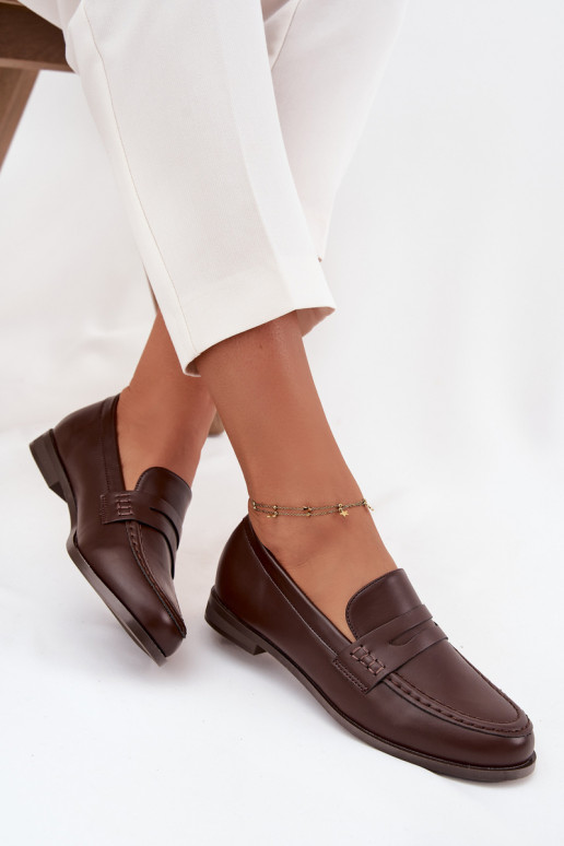 Mocassins Mocassins Féminin en cuir écologique CzekoladoÀe Bessina Mocassins Mocassins Féminin en cuir écologique CzekoladoÀe Bessina