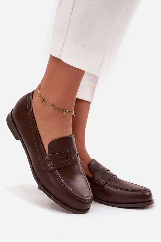 Mocassins Mocassins Féminin en cuir écologique CzekoladoÀe Bessina Mocassins Mocassins Féminin en cuir écologique CzekoladoÀe Bessina