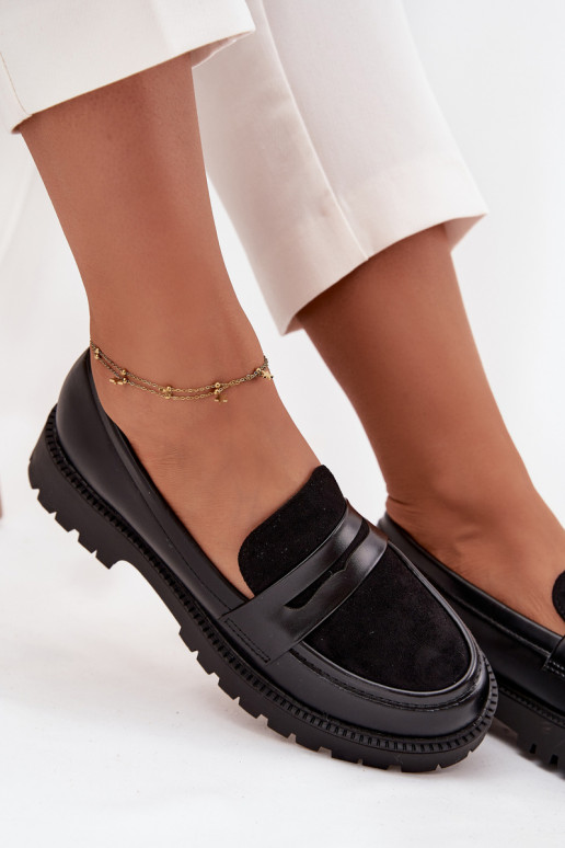 Mokassins für Damen aus Öko-Leder schZuarze Farbe Cailen Mokassins für Damen aus Öko-Leder schZuarze Farbe Cailen