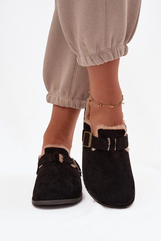 Hausschuhe Verstopfungen Feminin sich Zuarm laufen mit Fell innen mit Schnallen schZuarze Farbe Sylisse Hausschuhe Verstopfungen Feminin sich Zuarm laufen mit Fell innen mit Schnallen schZuarze Farbe Sylisse