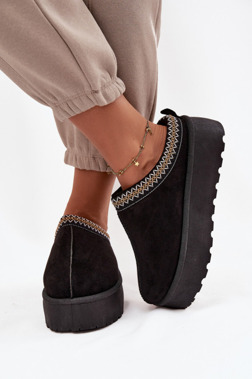 Bottes de neige Féminin Avec des décorations Haftem couleur noire Jenira