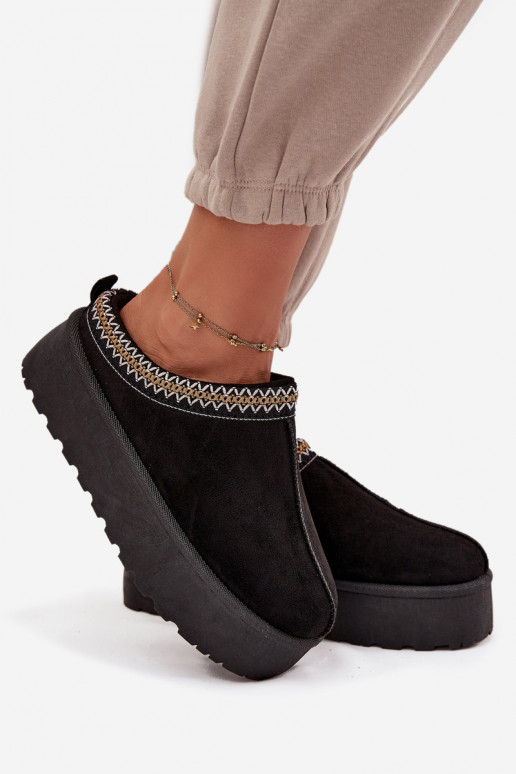 Bottes de neige Féminin Avec des décorations Haftem couleur noire Jenira