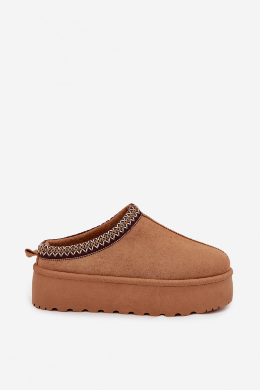 Bottes de neige Féminin Avec des décorations Haftem marron Jenira