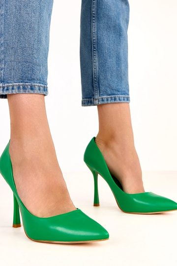 Grüne klassische Pumps Nicole 2