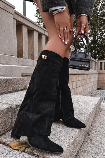 Warm gefütterte Freizeitschuhe mit Plattform Big Star OO274795 in Sandfarbe