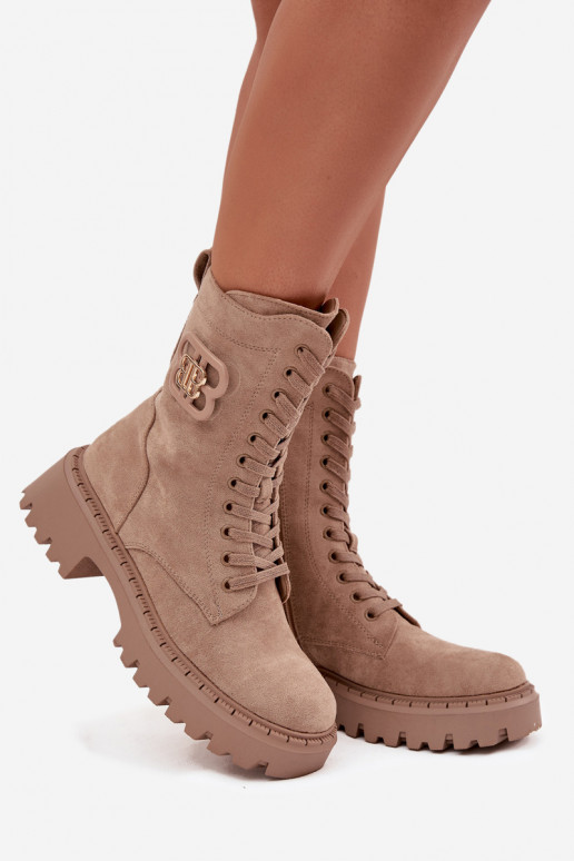 Laarzen INokrery Dames Met sierlijk Element opInarmen beige Kalindra Laarzen INokrery Dames Met sierlijk Element opInarmen beige Kalindra