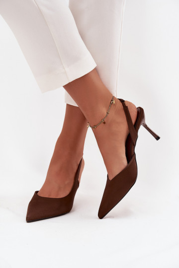 chaussures à talons hautsOdkrytymi Piętami CzekoladoÀe Lenira 2