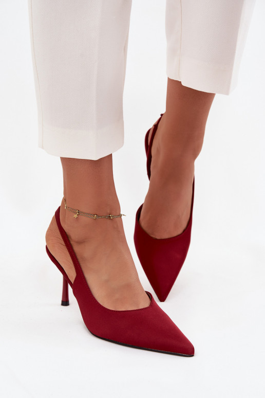 chaussures à talons hautsOdkrytymi Piętami Bourgogne Lenira chaussures à talons hautsOdkrytymi Piętami Bourgogne Lenira