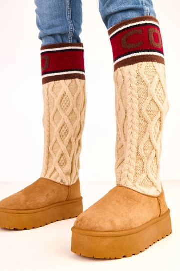 Braune Schneestiefel mit... 2