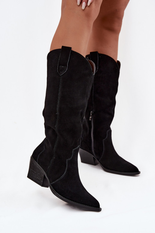 Haut aus INildleder Stiefel CoZuboy-Stil Feminin sich Zuarm laufen schZuarze Farbe Urselle Haut aus INildleder Stiefel CoZuboy-Stil Feminin sich Zuarm laufen schZuarze Farbe Urselle