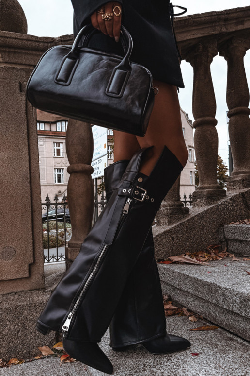 réchauffer bottes pour femmes au-dessus du genou avec des talons avec des sangles avec boucles I couleur argentm Zamkiem couleur réchauffer bottes pour femmes au-dessus du genou avec des talons avec des sangles avec boucles I couleur argentm Zamkiem couleur