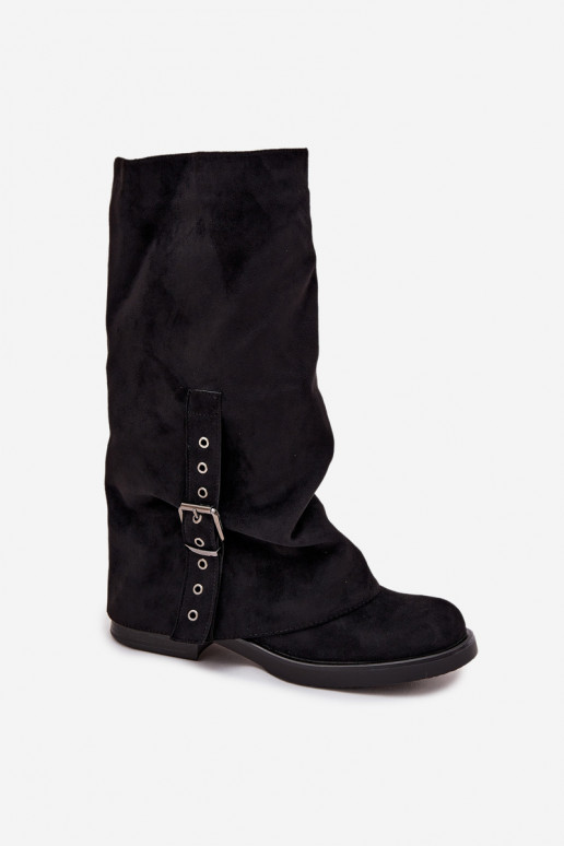 bottes pour femmes Avec un haut frisé I avec boucles couleur noire Ophelis bottes pour femmes Avec un haut frisé I avec boucles couleur noire Ophelis