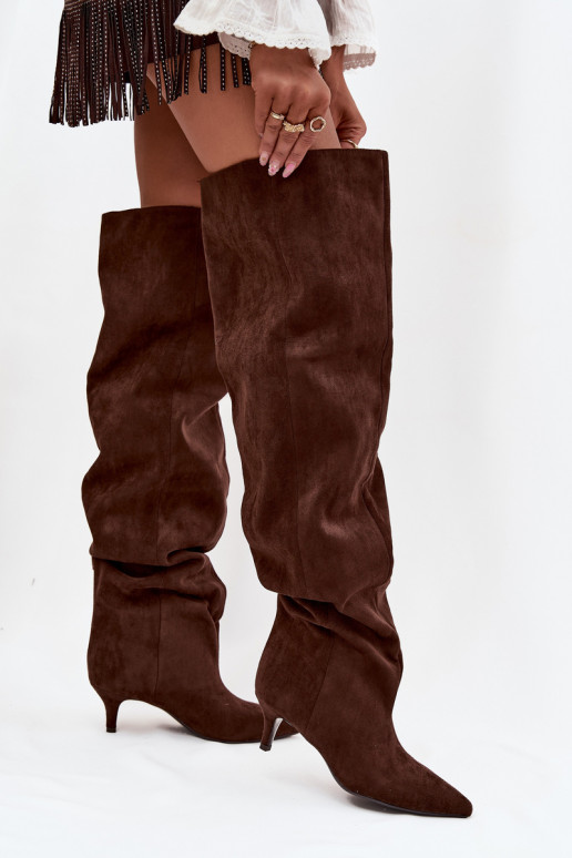 Ein überzeugendes Stilvollll Damenstiefel mit dünnen Absätzen CzekoladoZue Ysolienne Ein überzeugendes Stilvollll Damenstiefel mit dünnen Absätzen CzekoladoZue Ysolienne