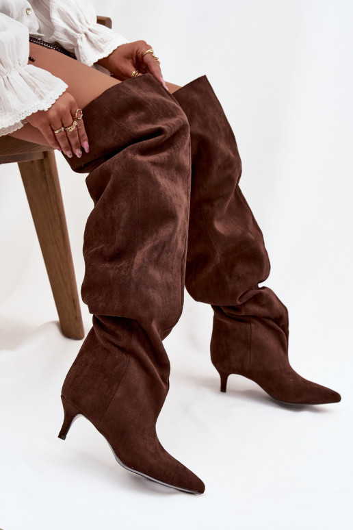 Un modèle convaincant bottes pour femmes avec des talons fins CzekoladoÀe Ysolienne Un modèle convaincant bottes pour femmes avec des talons fins CzekoladoÀe Ysolienne