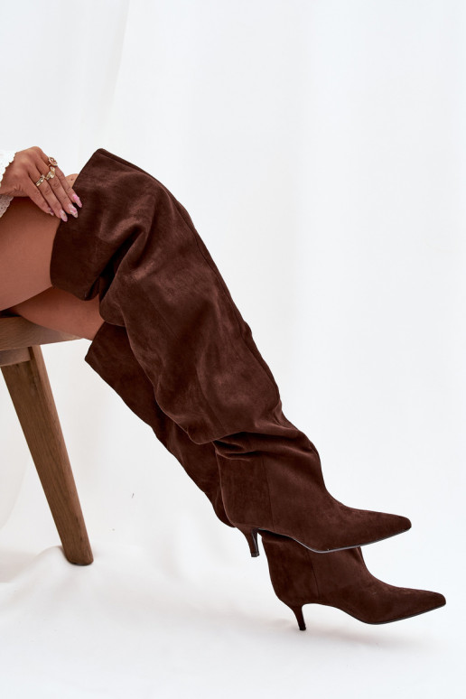 Un modèle convaincant bottes pour femmes avec des talons fins CzekoladoÀe Ysolienne Un modèle convaincant bottes pour femmes avec des talons fins CzekoladoÀe Ysolienne